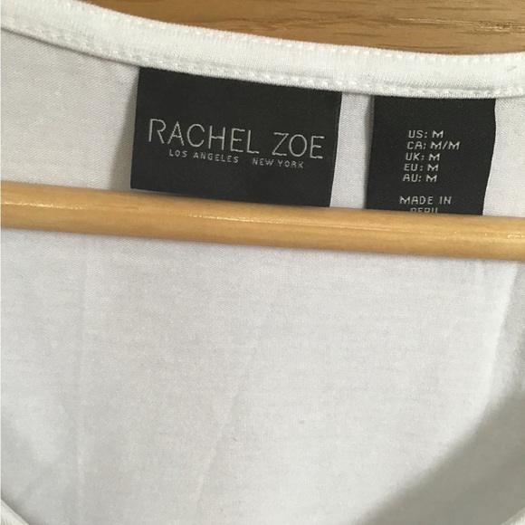 White Rachel Zoe Flowy Shirt with L.O.G.G. Wide Legged Jean Pants - Picture 3 of 9